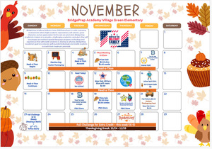 ✨November 2025 Activity Calendar ✨